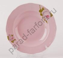 Набор тарелок 6шт Weimar Porzellan "Алвин розовый" суповых 24см