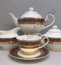 Чайный сервиз Japonica "Королевский рубин" 17 предметов