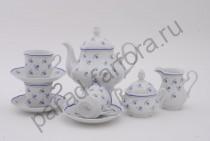 Чайный сервиз на 6 персон Мэри-Энн "Синие цветы" 15 предметов