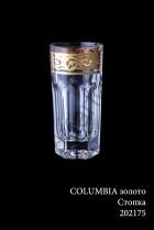 Стопка для ликера, водки Precious (Пречиус) "Columbia" золото (6шт)