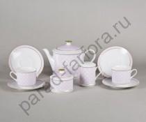 Чайный сервиз на 6 персон Сабина "Фиолетовая сетка" 15 предметов