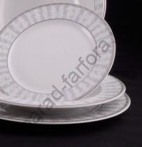 Набор тарелок Сабина "Серый орнамент" 18 предметов