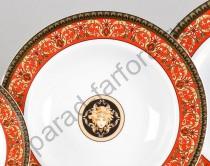 Набор тарелок Сабина  "Версаче красная лента" 23см суповых