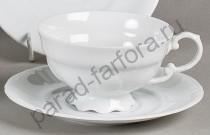 Чайная пара Соната "Белый фарфор" 12 предметов